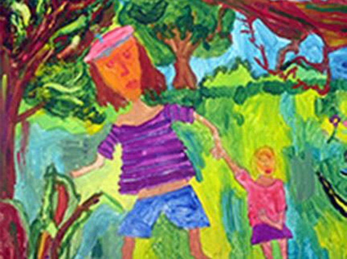 A walk in the Woods (girl, sixth class)